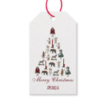  kerstboombeelden Rood kalligrafie Rood cadeau T