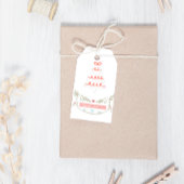 kerstboombegroetingen voor pasta's Modern Cadeaulabel