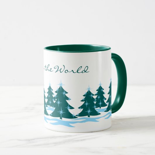 kerstboombeker met feestelijke Mok Koffiebeker (Voorkant rechts)