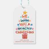 kerstboombeukenboom cadeaulabel (Achterkant)