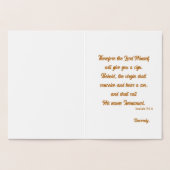 kerstboombijbelversie folie kaarten (Binnen)