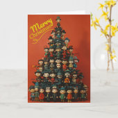 kerstboombijeenkomst kaart (Gele Bloem)