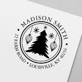 kerstboomblaasjes Cirkeladres retourzending Zelfinktende Stempel