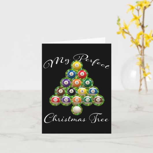 kerstboomblaasjes kaart (Gele Bloem)