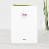 kerstboomblanco feestdagen kaart (Achterkant)