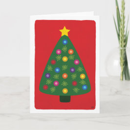 kerstboomblanco feestdagen kaart