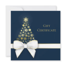 kerstboomblauw met gouden sneeuwvlokken blauwe kaa