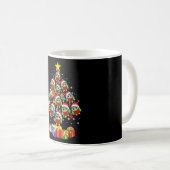 kerstboombomen en kerstcadeautjes voor kerstboomtr koffiemok (Voorkant rechts)