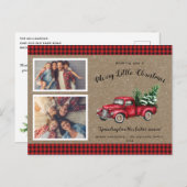 kerstboomboom 2 Kaart met kerstmis (Voorkant / Achterkant)