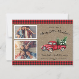 kerstboomboom 2 Kaart met kerstmis