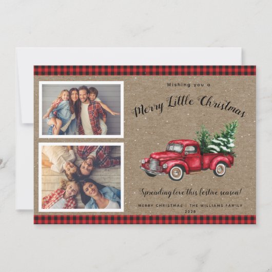 kerstboomboom 2 Kaart met kerstmis (Voorkant)