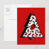 kerstboomboom feestdagenkaart (Voorkant / Achterkant)