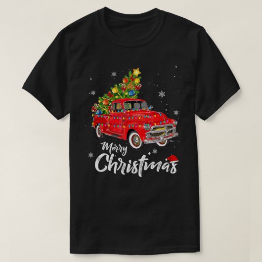 kerstboomboom  kerstcadeautjes Merry T-shirt (Design voorkant)