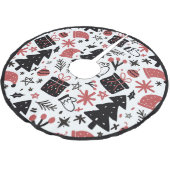 kerstboomboom met kerstboomstructuur — Santa Hat Kerstboom Rok (Gekanteld)