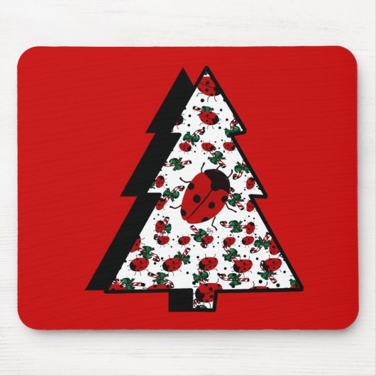 kerstboomboom muismat (Voorkant)