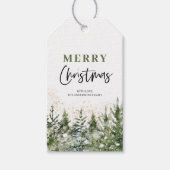 kerstboomboom | Vroegere kerstcadeauLabels Cadeaulabel (Voorkant)