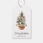 kerstboomboom | Vroegere kerstcadeauLabels Cadeaulabel (Voorkant)