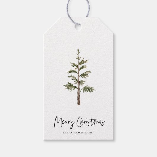 kerstboomboom | Vroegere kerstcadeauLabels Cadeaulabel (Voorkant)