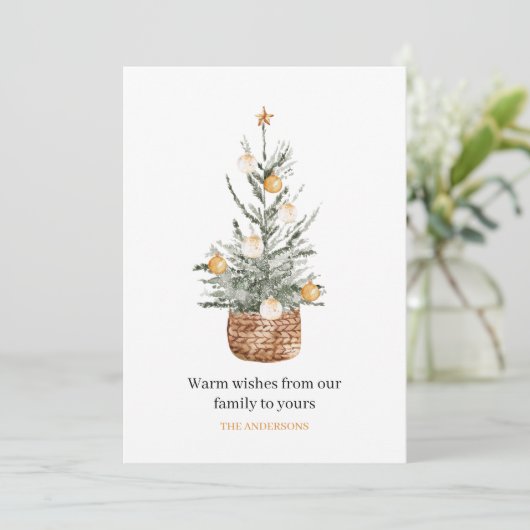 kerstboomboom | Vrolijk kerstfeest (Staand voorkant)