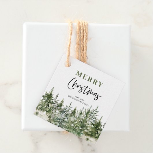 kerstboomboom | Vrolijk kerstfeest Bedankjes Labels (In situ)