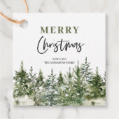 kerstboomboom | Vrolijk kerstfeest Bedankjes Labels (Voorkant)