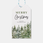 kerstboomboom | Vrolijk kerstfeest Cadeaulabel (Voorkant)