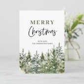 kerstboomboom | Vrolijk kerstfeest Feestdagenkaart (Staand voorkant)