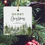 kerstboomboom | Vrolijk kerstfeest Keramisch Ornament<br><div class="desc">kerstboomboom | Vrolijk kerstfeest</div>