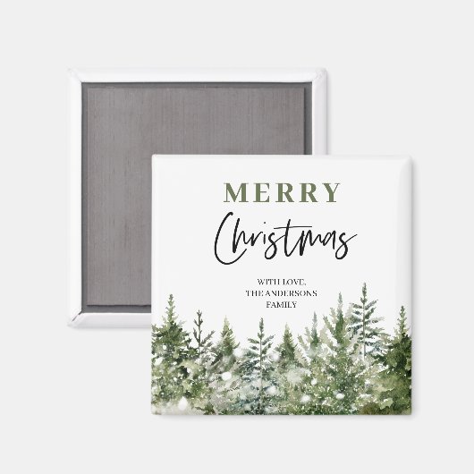 kerstboomboom | Vrolijk kerstfeest Magneet (Voorkant / Achterkant)