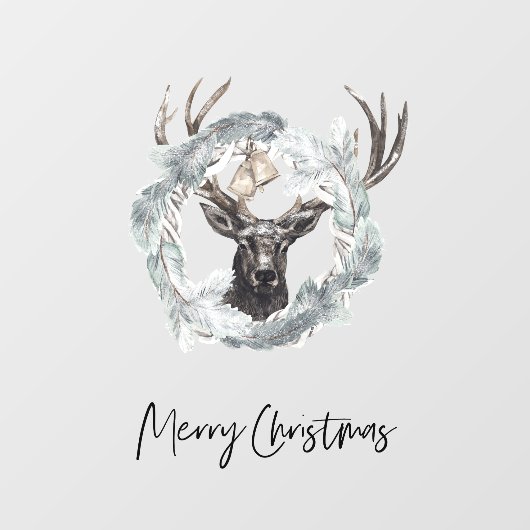 kerstboomboom | Vrolijk kerstfeest Raamsticker (Vel)