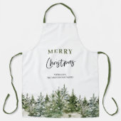 kerstboomboom | Vrolijk kerstfeest Schort (Voorkant)