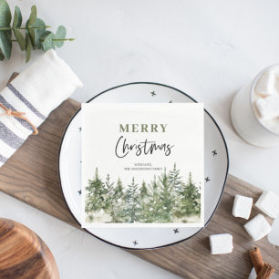 kerstboomboom   Vrolijk kerstfeest Servet