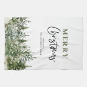 kerstboomboom | Vrolijk kerstfeest Theedoek (Horizontaal)