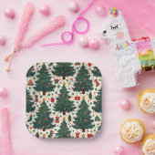 kerstboombord papieren bordje (Feest)