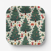 kerstboombord papieren bordje (Voorkant)