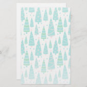 Kerstboombos Briefpapier (Voorkant / Achterkant)