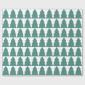 kerstboombos cadeaupapier (Vlak)