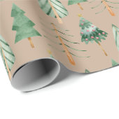 kerstboombos cadeaupapier (Rol Hoek)