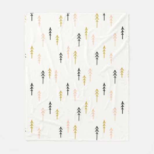 Kerstboombos Fleece Deken (Voorkant)