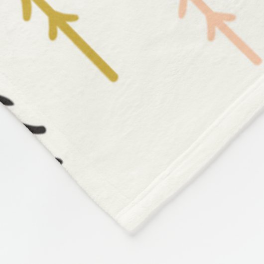 Kerstboombos Fleece Deken (Hoek)