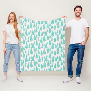 Kerstboombos Fleece Deken