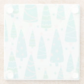 Kerstboombos Glazen Onderzetter (Achterkant)