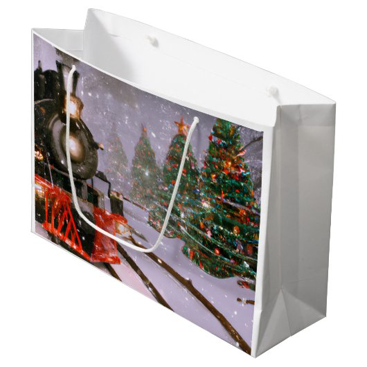 Kerstboombos Groot Cadeauzakje (Voorkant Gekanteld)