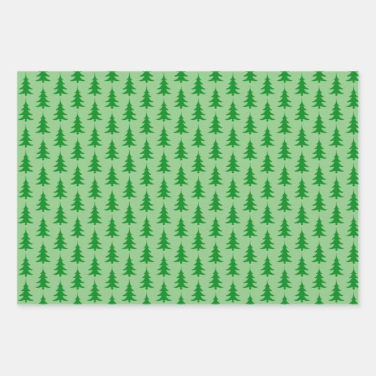 kerstboombos inpakpapier vel (Voorkant)