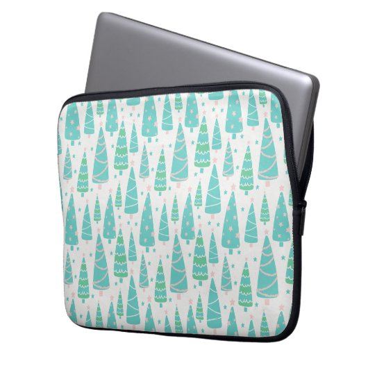 Kerstboombos Laptop Sleeve (Voorkant Links)