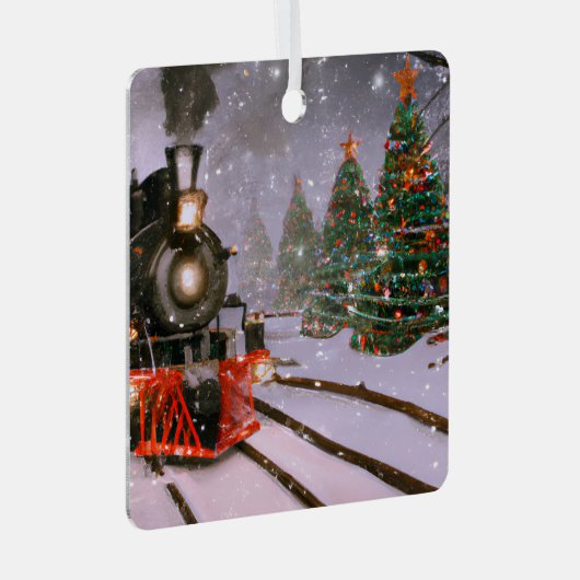 Kerstboombos Metal Ornament (Voorkant Rechts)