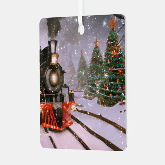 Kerstboombos Metal Ornament (Voorkant links)