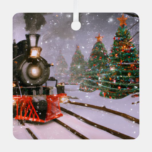 Kerstboombos Metal Ornament (Voorkant)