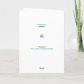 Kerstboombos - Minimalistische vakantie Kaart (Achterkant)