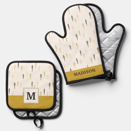 Kerstboombos Ovenwant & Pannenlap Set (Voorkant / Achterkant)